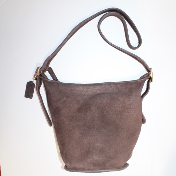 Vintage Coach #4952 Helen’s Legacy Nubuc Leather Bucket Cross Body Shoulder Bag - Picture 16 of 16